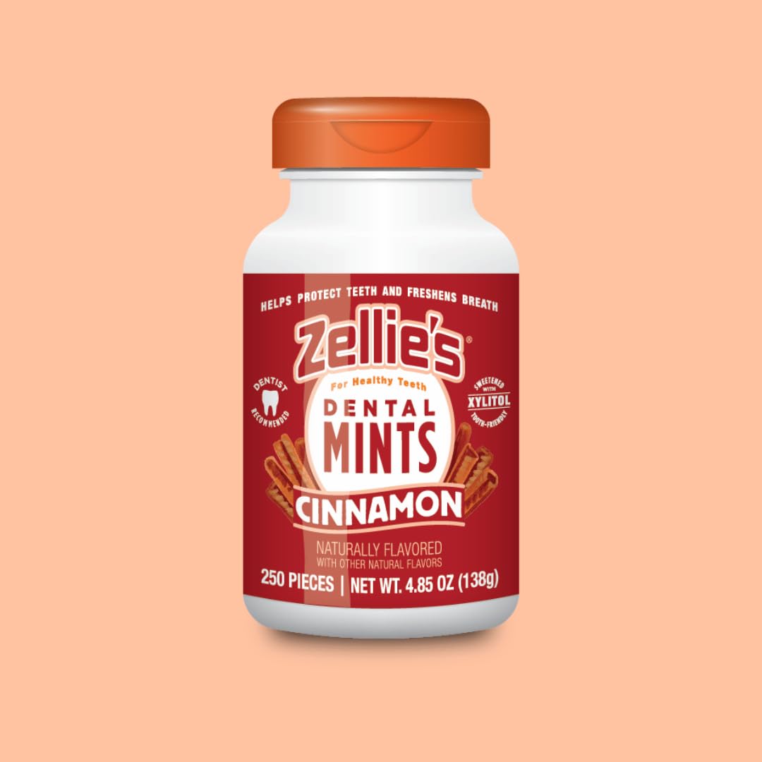 Amazon.com : Zellie's | 100% Xylitol Cinnamon Breath Mints | No